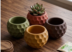 VASO DECORATIVO GEOM�TRICO